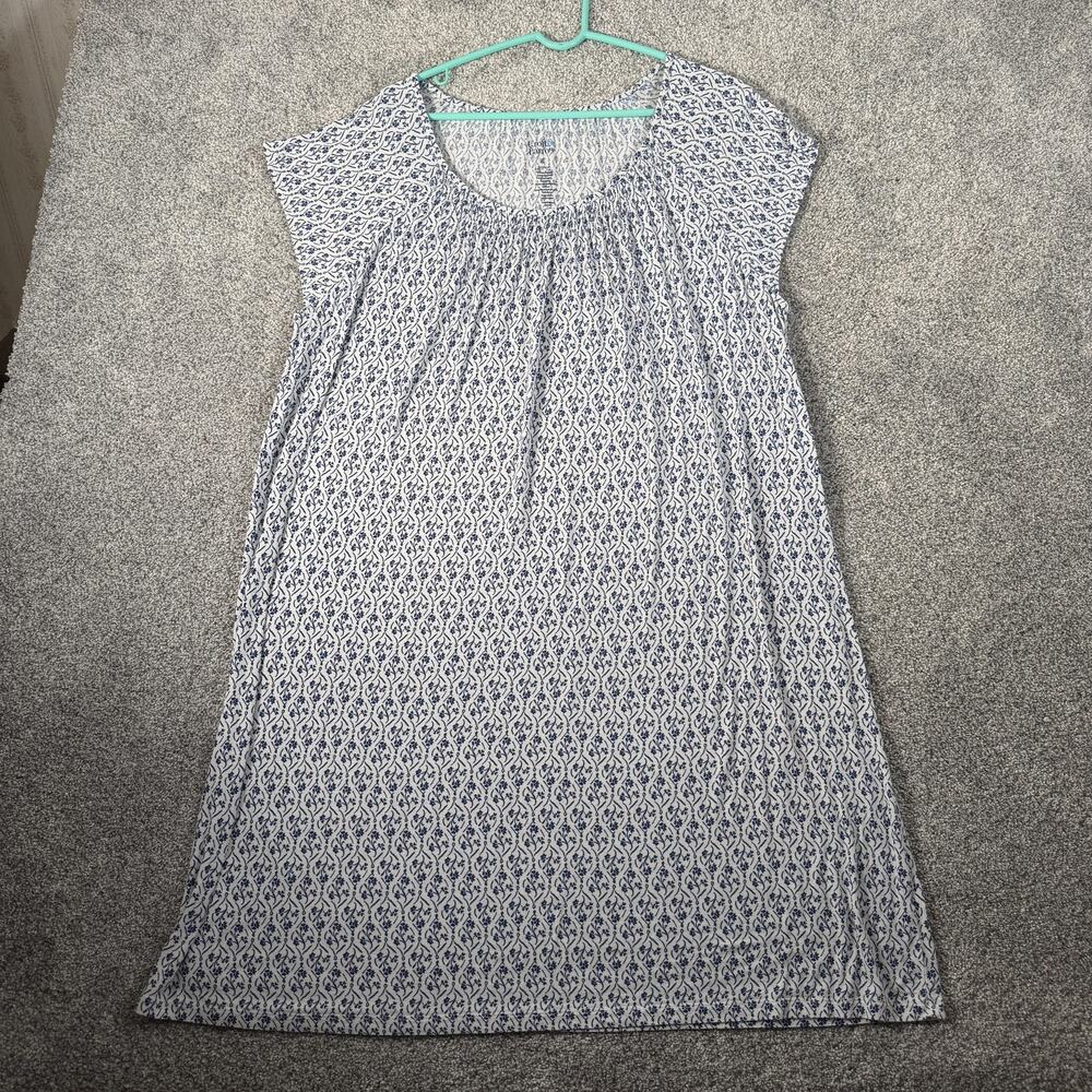Croft & Barrow Nightgown XL Floral Cozy Classic Cottagecore Coastal Grandmacore